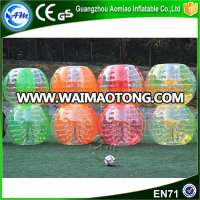 Cheap bumper ball inflatable soccer bubble ball pour le football