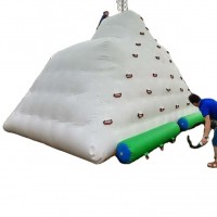 Inflatable climbing wall with slide climbing wall inflatable iceberg climbing wall