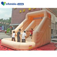 Kids Inflatable slide cream color slide with climbing stairs